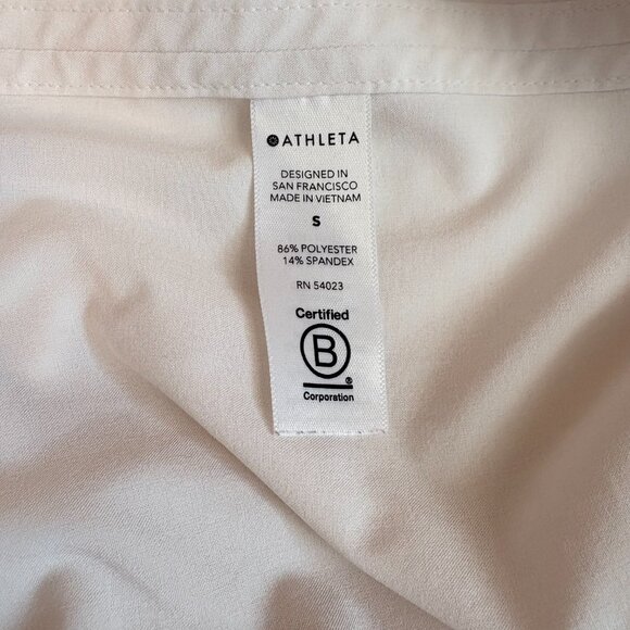 Athleta Women's Zypher Refined Crew Neck Tank‎ White Size S - Picture 4 of 5